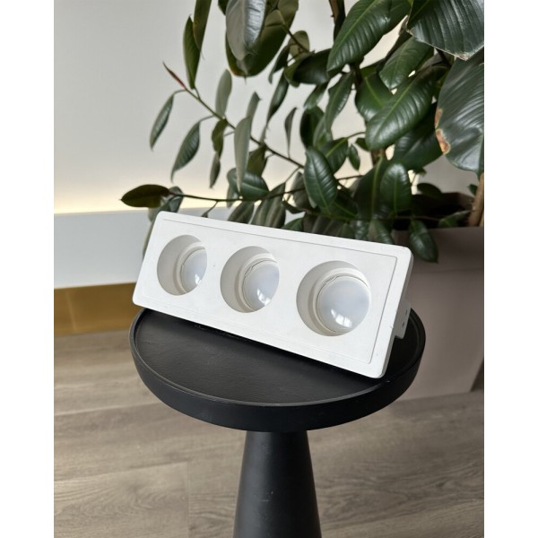 Точковий світильник Promin Trio M GU10/G5.3 3x10W IP20 Wh - фото №3