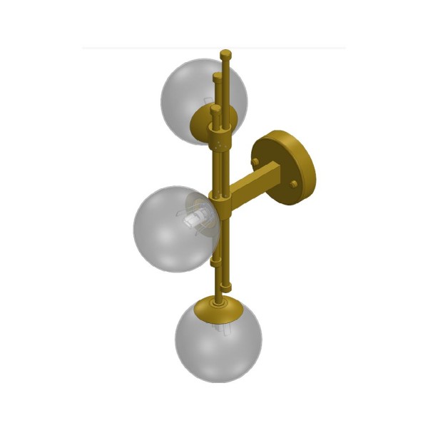 Бра, настінний світильник Pikart 31041-2 G9 3x60W IP20 - фото №4