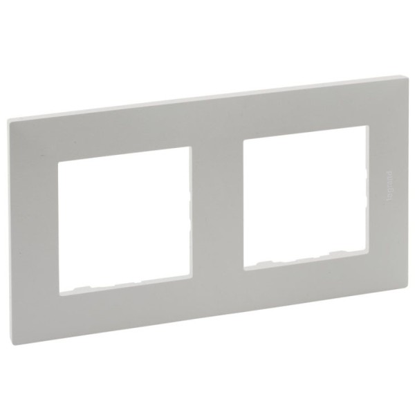 Рамка 2-постовая Legrand Niloe Step жемчужный (863692)