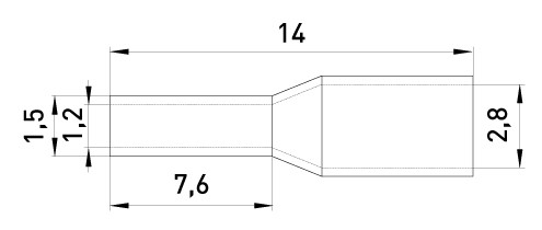 Втулочный наконечник E.Next e.terminal.stand.e7508.blue 0.75 кв.мм синий (s3036011) - фото №1