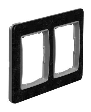 Рамка двойная Schneider Electric Sedna Elements камень SDD391802 - фото №1