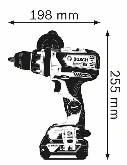 Шуруповерт-дрель Bosch Professional GSR 18V-110 C solo без АКБ и ЗУ L-BOXX 136 (06019G0109) - фото №3