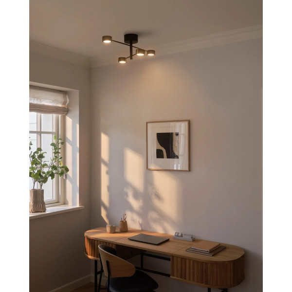 Люстра Nordlux 2412260103 Clyde LED 4x14W 2700K 350Lm IP20 черная - фото №1