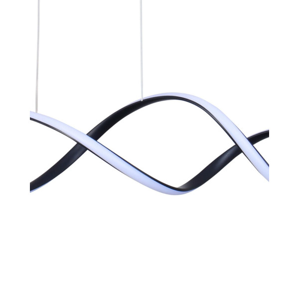 Подвесной светильник, люстра Goldlux 331069 Infinito Led 1x43W 4000K 6300Lm IP20 Черный - фото №3