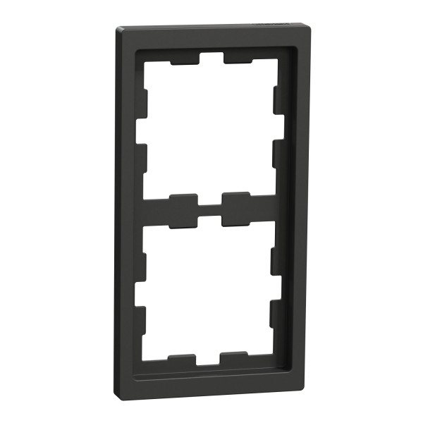 Двомісна рамка Schneider Electric D-Life MTN4020-6534 антрацит