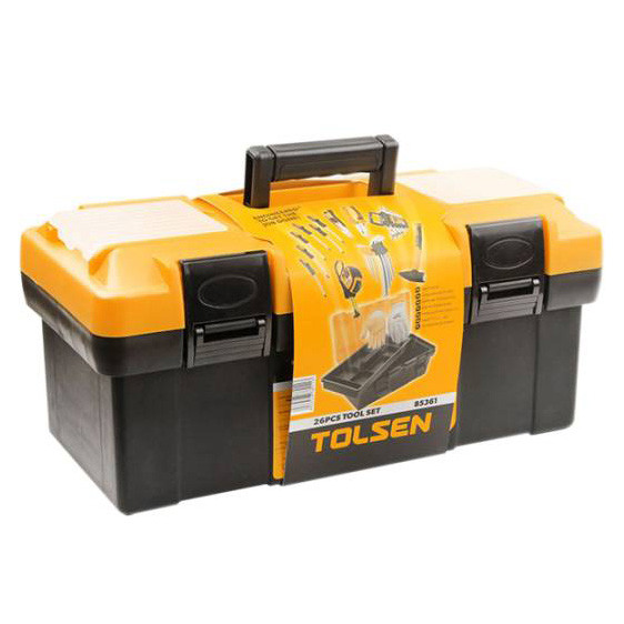 Комплект інструментів Tolsen в пластиковому ящику 26 предметів (85361) - фото №1