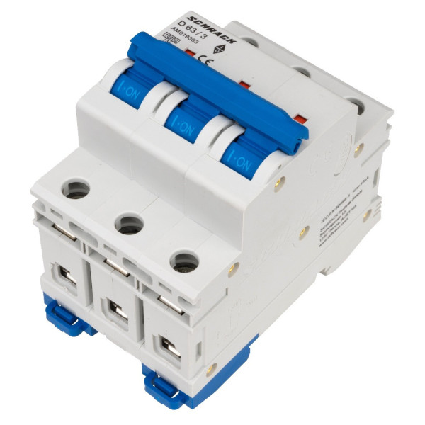 Автоматичний вимикач Schrack AM019363 10кА 63А 3P х-ка D - фото №7