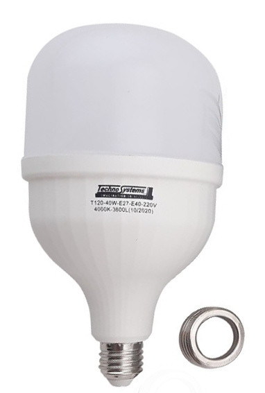 Светодиодная лампа TNSy LED Bulb-T120-40W-E27-E40-220V-4000K-4200L GOLDEN (TNSy5000260)