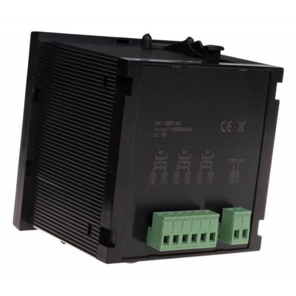 Трифазний щитовий амперметр F&F DMA-3T 230В - фото №2