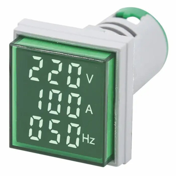 Измерительное цифровое устройство TOSUNlux AD22-SAV 0-100A 50-500В класс точности 2,5 желтый (6931934234978)