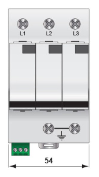 Ограничитель перенапряжения ETI 002442915 ETITEC V T12 280/12.5 (3+0) RC - фото №2