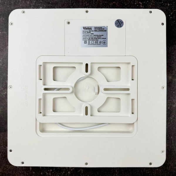 Світильник LED MILLENNIUM 26W 5000K квадрат білий Violux ( 352126 ) - фото №4
