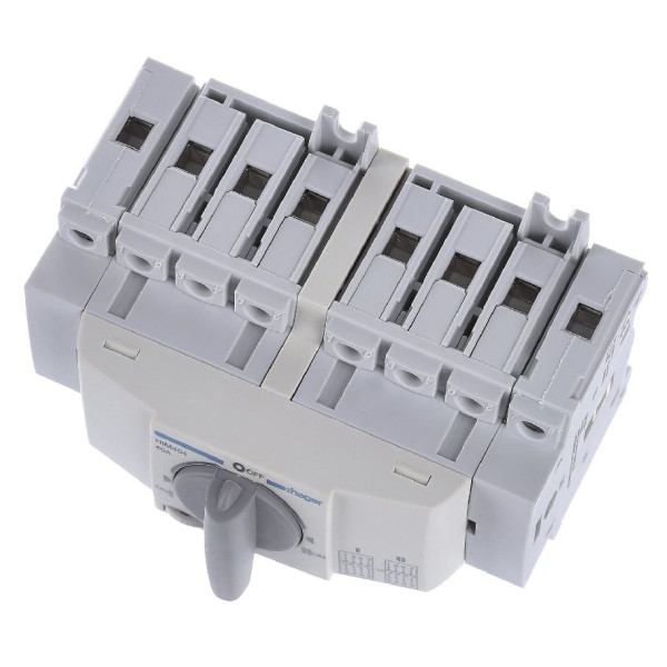 Перемикач Hager HIM404 I-0-II 40А 400/690В 4P 7м - фото №4