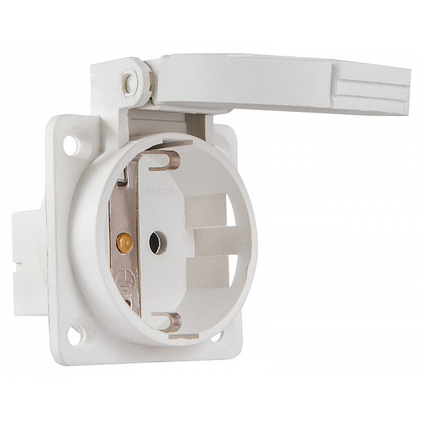 Силовой разъем Аско-Укрем ГВ 16А/2 (220В) 2Р+РЕ (312) (A0080030011)