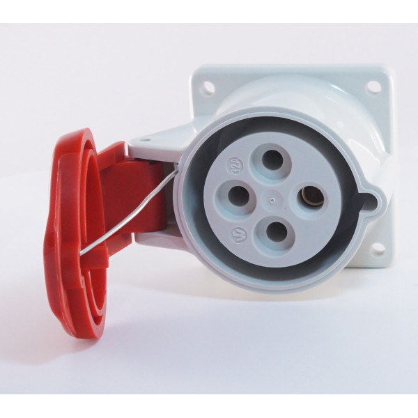 Прямой силовой разъем WALTHER WL430406 (3P+E) 32А 380V IP44 - фото №3