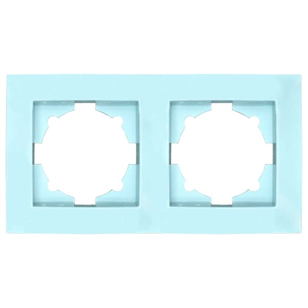 Рамка ELBI VEGA Colorline морська хвиля 2-на (510-011910-226)