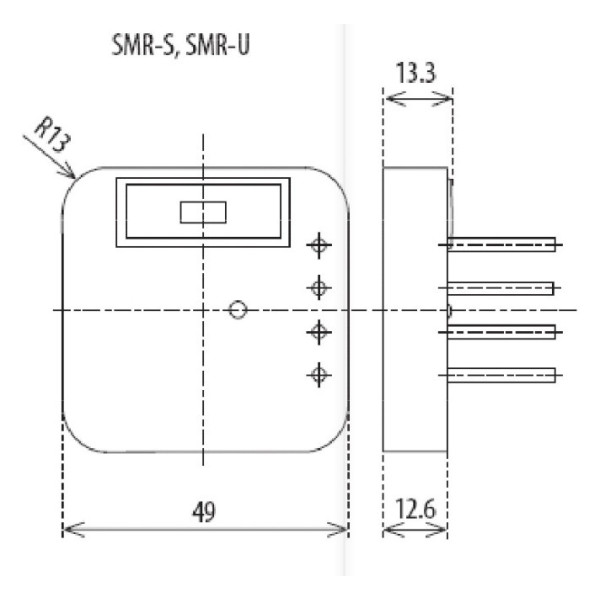 Диммер в монтажную коробку ETI 002470010 SMR-S (до 300W) - фото №3