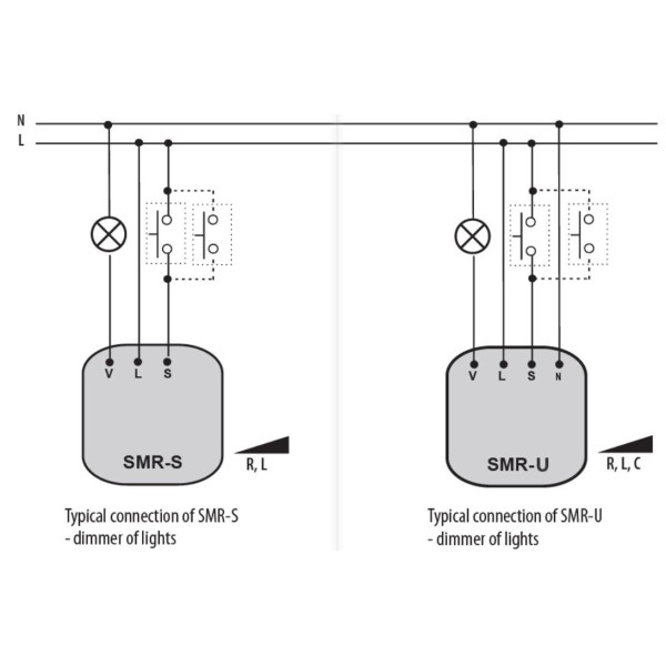 Диммер в монтажную коробку ETI 002470010 SMR-S (до 300W) - фото №4