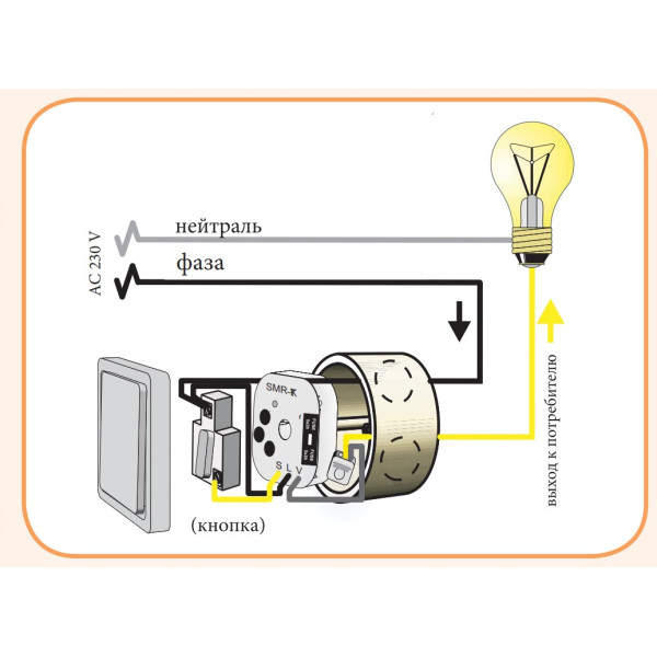 Диммер в монтажную коробку ETI 002470010 SMR-S (до 300W) - фото №6