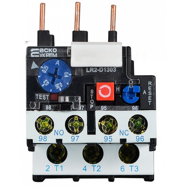 Тепловое реле Аско-Укрем PT 1303 0,25-0,4А LR2-D1303 (A0040060003) - фото №1