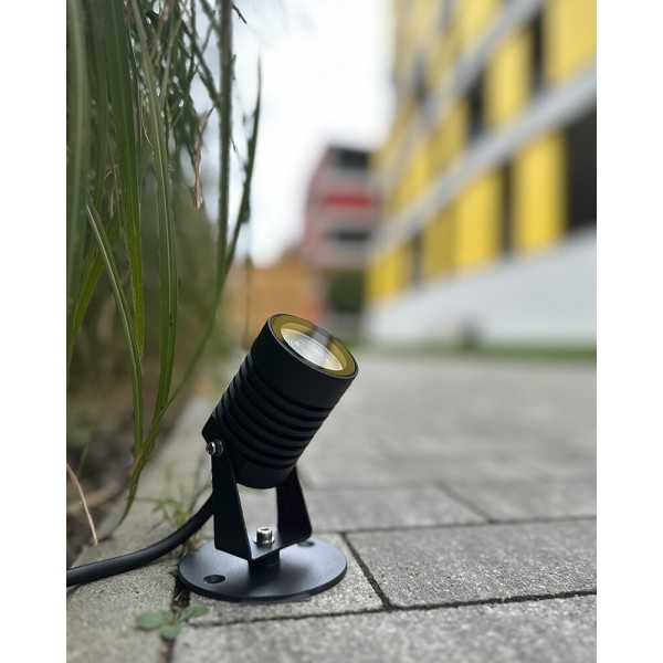 Вуличний світильник Nowodvorski 9101 Spike LED S 1x3W 3000K 330Lm IP54 чорний - фото №1