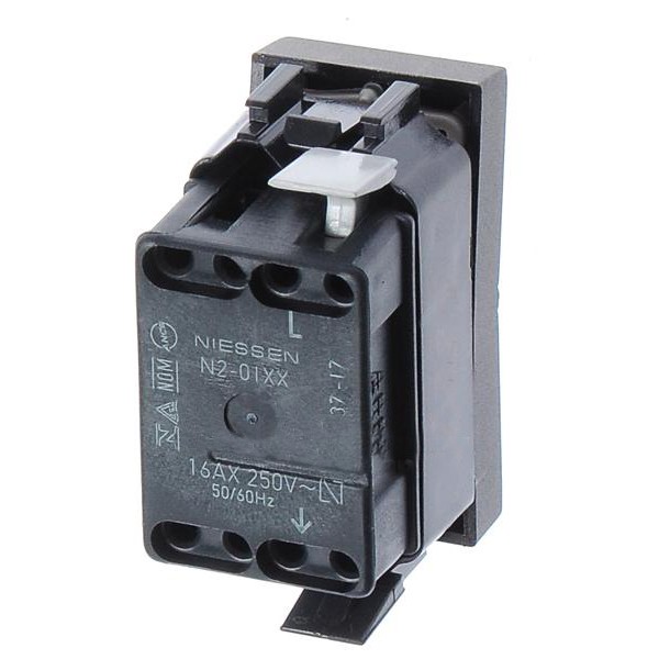 Выключатель ABB Zenit 2CLA210100N1801 N2101 AN 1М (антрацит) - фото №3