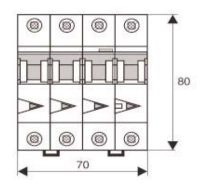 АВДС Schrack BO767816 6кА 16А 100мА 3P+N х-ка C тип A - фото №1