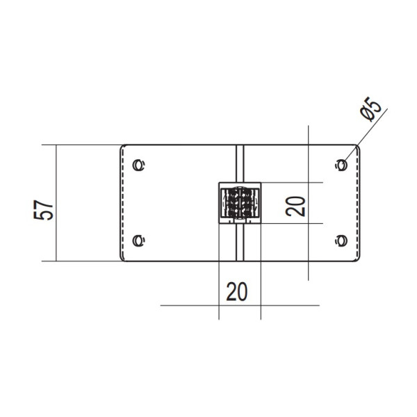 Коньковый угловой держатель прута молниезащиты DKC ND2220 из оцинкованной стали (с пластиковым зажимом) - фото №2