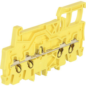 Проходная клемма Wago 2000-1406 Topjob S (желтая) - фото №1