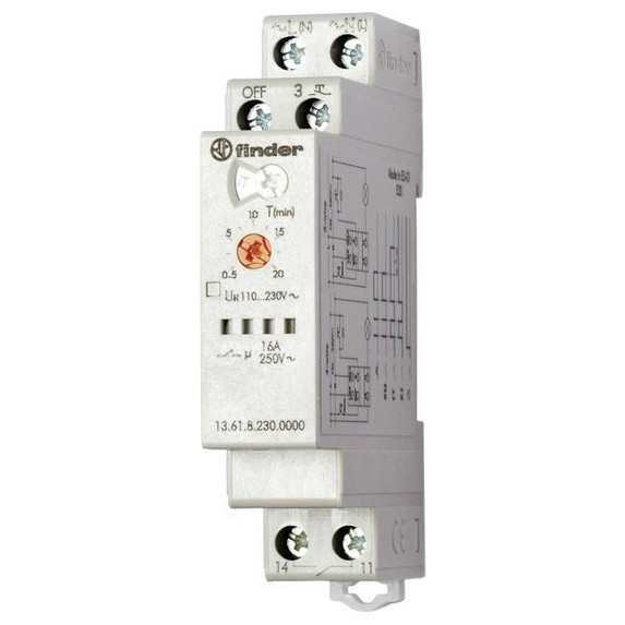 Электронное импульсное реле Finder 1NO 110-240В AC (136182300000)