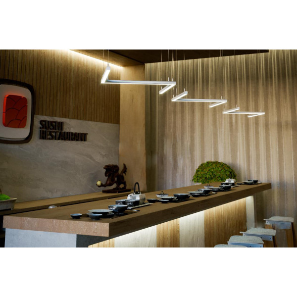 Профиль для светодиодной ленты Lumines DILEDA белый - фото №3