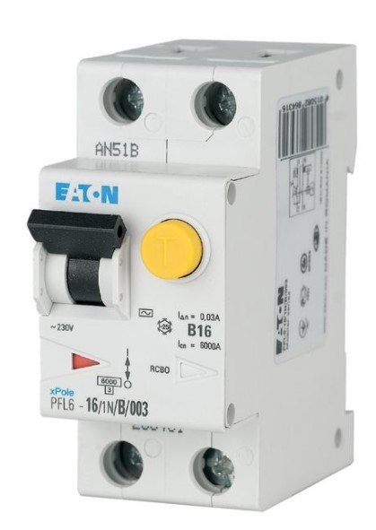 Дифавтомат Eaton (Moeller) PFL6-25/1N/B/003