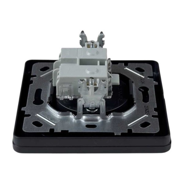 Розетка Nilson Selene антрацит 1-на без заземлення ( 23362515 ) - фото №2