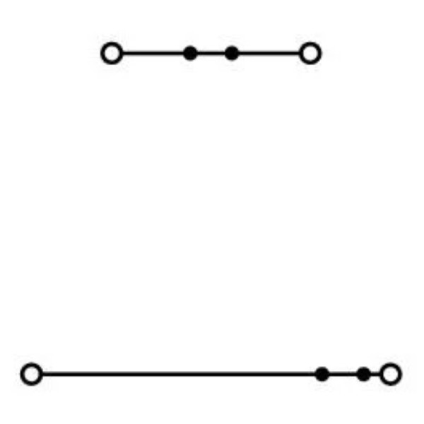 Проходная L клемма Wago 870-501 2,5мм² (серая) - фото №2