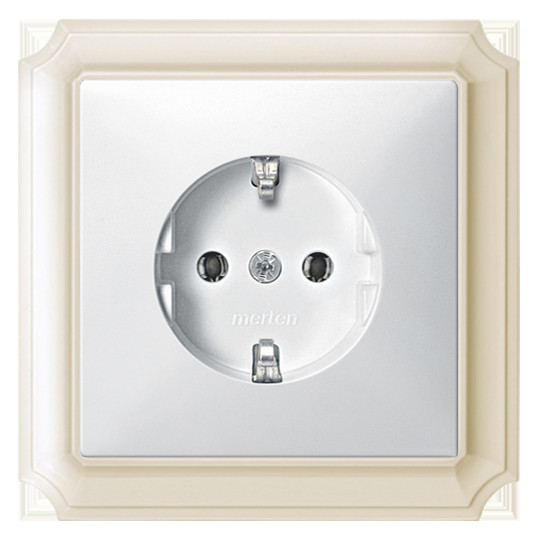 Рамка одинарная Antik бежевая Merten, MTN483144 - фото №3