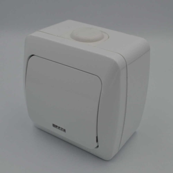 Вимикач ALSU білий 1-кл з підсвіткою ( 504-010200-201 ) - фото №3