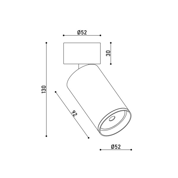 Світильник поворотний, спот Kloodi KD-MIO CE GD GU10 IP20 золотий - фото №4