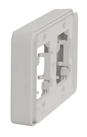 Горизонтальная 2-постовая рамка Schneider Electric MUR39101 IP55 (белая) - фото №2