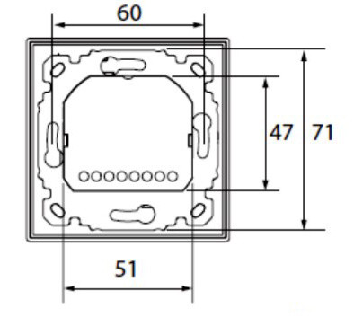 Терморегулятор Danfoss Icon Display 088U1010 In-Wall - фото №3