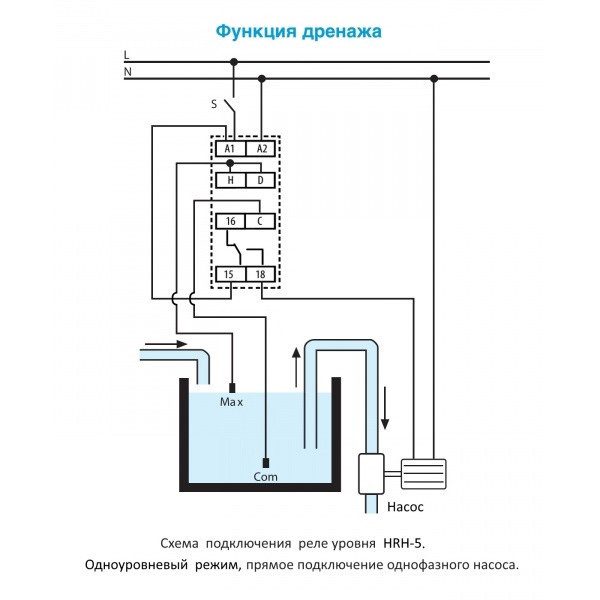 Реле контроля уровня жидкости ELKOep HRH-5/UNI - фото №12