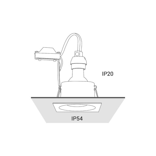 Точечный светильник Nowodvorski 8370 Delta GU10 1x15W IP54 Черный - фото №3