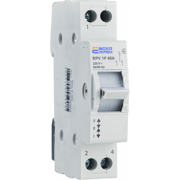 Выключатель-разъединитель Аско-Укрем (І-0-ІІ) RPV 1P 40A (A0010220003) - фото №3