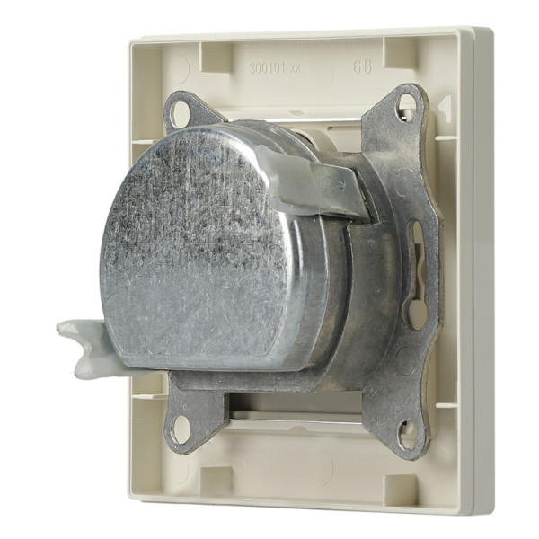 Розетка TV-SAT-SAT оконечная кремовая Asfora, EPH3600123 - фото №3