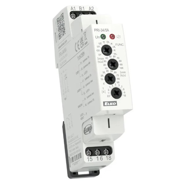 Реле контролю струму Elko-Ep PRI-34 5A AC/DC 24-240В