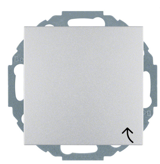 Розетка с крышкой, с защитой от детей, алюминий, 16А/250В Berker B.3/B.7