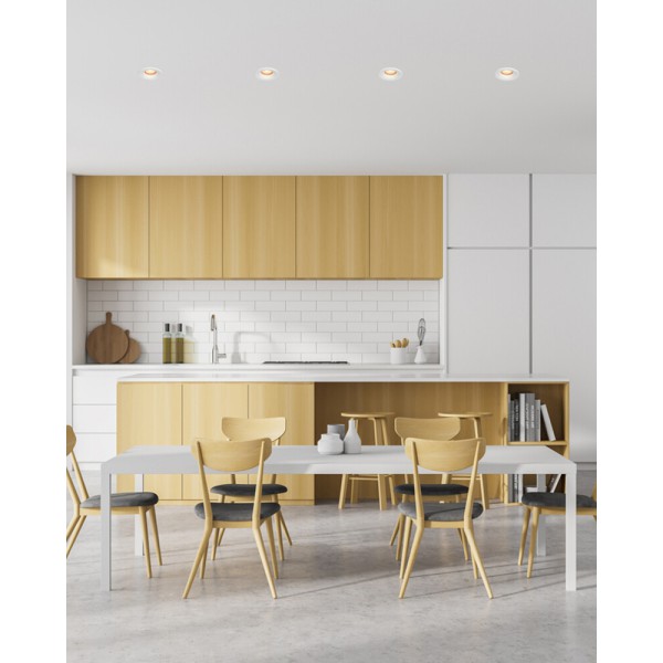 Точечный светильник Italux DL-60327-IP44-WH Barto GU10 1x10W IP44 белый - фото №1