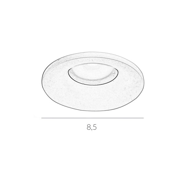 Точечный светильник Italux DL-60327-IP44-WH Barto GU10 1x10W IP44 белый - фото №2