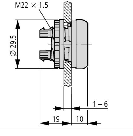 Головка кнопки Eaton Moeller M22-DY - фото №5