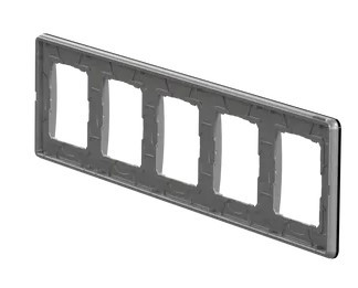 Рамка пятиместная Schneider Electric Sedna Elements искусственное черное стекло SDD361805 - фото №2