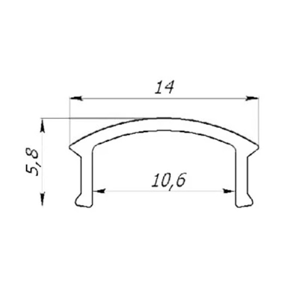 LED-профиль для ступеней анодированный, 1 метр (ЛПУУ) - фото №6